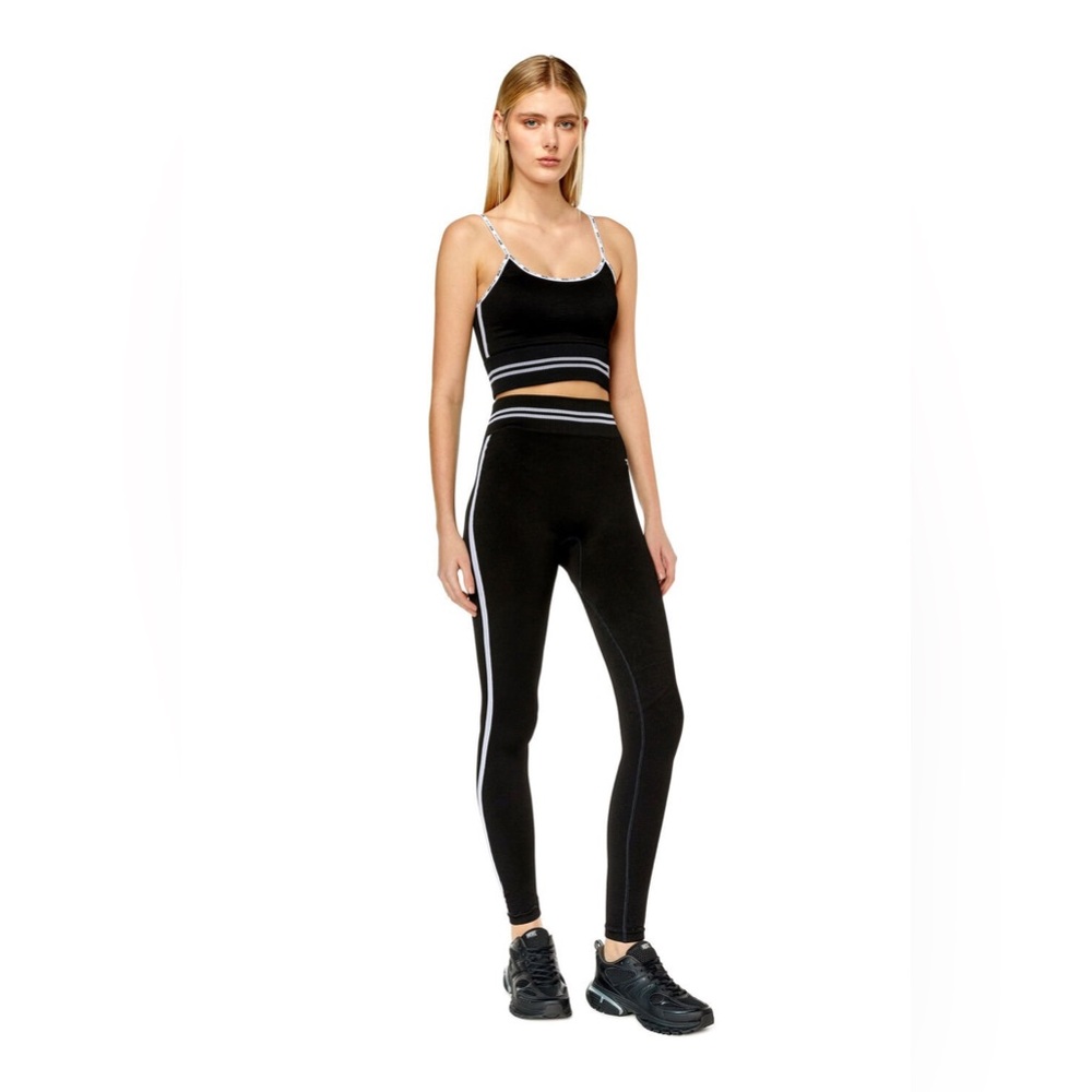 Diesel Ribbed Sports Leggings - Picture 4 of 10